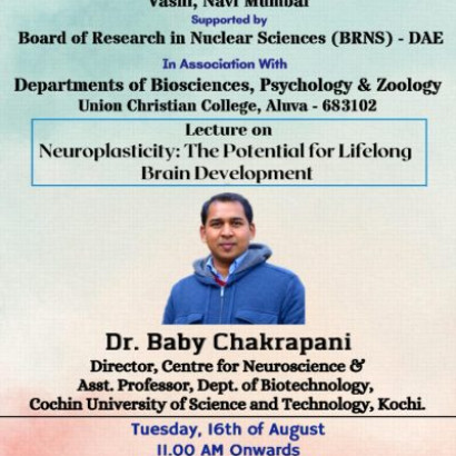 Popular Science Lecture series on “Neuroplasticity: The Potential for Lifelong Brain Development”
