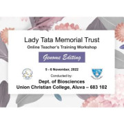 Lady Tata Memorial Trust Online Teachers Training Workshop