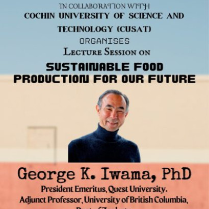 Lecture on “Sustainable food production for our future”