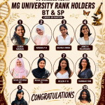Congratulations to the UG Rank Holders