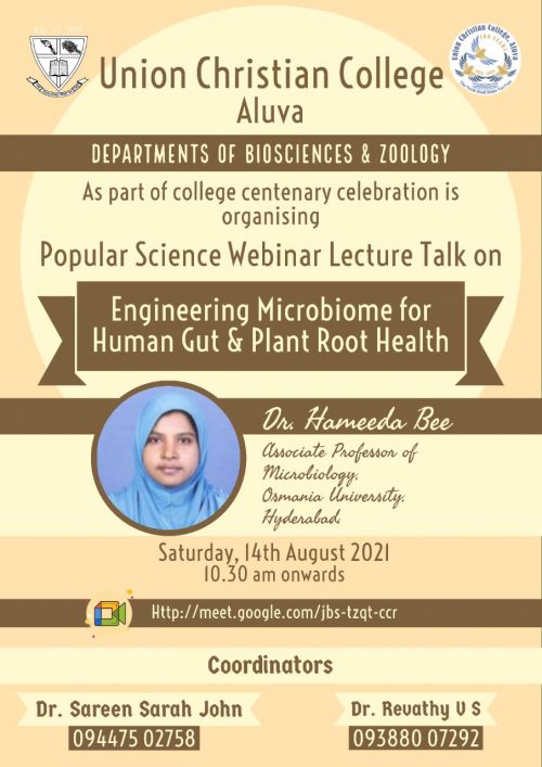 Lecture on Engineering Microbiome for Human Gut & Plant Root Health