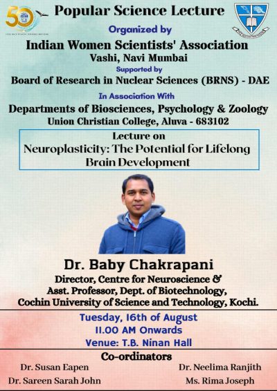 Popular Science Lecture series on “Neuroplasticity: The Potential for Lifelong Brain Development”