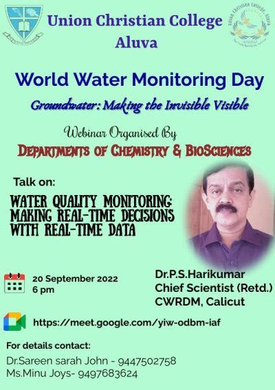Webinar on Water Quality Monitoring