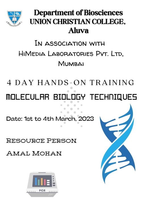 4 Day Hands on Training in Molecular Biology Techniques